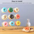 thumbnail image 4 of Kearding Soporte de exhibición de Donuts acrílico, estante de almacenamiento de galletas, soporte transparente, estante, regalo de Festival Decoración del hogar, 4 of 6