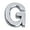 G, variant on Ludlz 5cm Plated Door Plaque Address English Letter Alphabet Plate Sign Hotel Decor