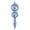Periwinkle, variant on Vickerman 16.5" Olive Candy Glitter Finial. Create a beautiful holiday arrangement with this large Candy finial that features glitter accents. Made with shatterproof plastic. Ornament has a drilled ca