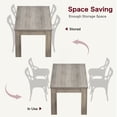 thumbnail image 2 of Sturdy Rustic Farmhouse Dining Table for 4-6 – 63 Inch Rectangular Wood Kitchen & Dining Room Table – 1.18" Thick Top, 4.53" Reinforced Legs, 300 lbs Capacity, Easy Assembly – Ideal for Small Spaces, 2 of 8