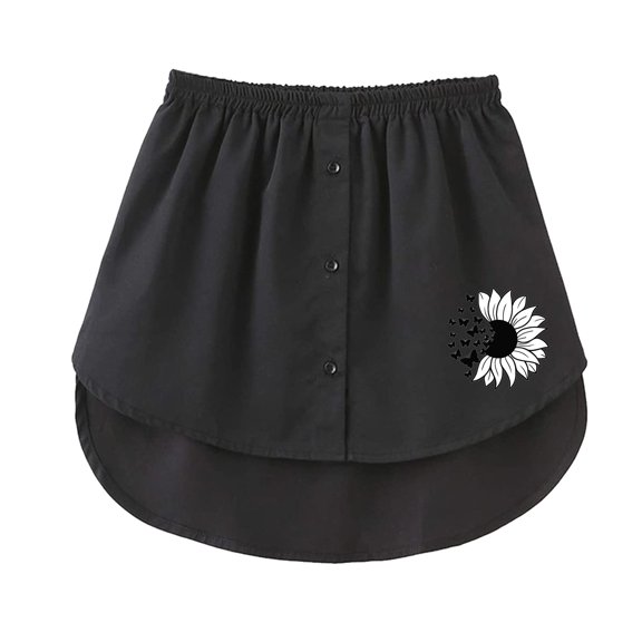 Vedolay Skirts For Women Trendy Womens Pocket Skirt,Black 3XL