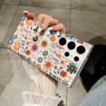 thumbnail image 2 of for Samsung Galaxy S23 Ultra Flower Case, Luxury Floral Pattern Clear Shockproof [Hard PC Back Soft TPU Edge] Ultra Slim Anti-Scratch Phone Cover for Girls Women Samsung Galaxy S23 Ultra, D, 2 of 11
