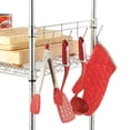 thumbnail image 4 of Hook Bars For Wire Shelving, Five Hooks, 24" Deep, Silver, 2 Bars/pack | Bundle of 5 Packs, 4 of 6