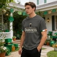 thumbnail image 4 of Hello Darkness My Old Friend Textured Crew Neck Short Sleeve T-Shirt for Men Casual Streetwear, 4 of 9
