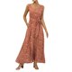 thumbnail image 3 of Txlixc Vestido de verano femenino sin mangas vestido de leopardo de cuello V profundo con bolsillos Txlixc moda, 3 of 8