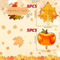 thumbnail image 3 of HCTSHG Fall Balloons, Thanksgiving Balloons Decorations Halloween Pumpkin Balloons Decorations Supplies Maple Leaf and Pumpkin Foil Balloons for Fall Autumn Thanksgiving Birthday Party, 3 of 9