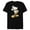 Black, variant on Disney Gold Mickey Mouse Pose - Short Sleeve Blended T-Shirt for Adults -Customized-Yellow