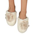 thumbnail image 3 of Vedolay Slippers Women Cute Comfy Knitted Slip On House Slippers Indoor Beige,41, 3 of 5