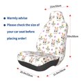 thumbnail image 3 of Wukai easter Full Set Car Seat Covers with Soft Padding Universal Auto Front Seats Protector and Cushion Mat, 3 of 5
