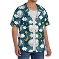 thumbnail image 4 of Cauagu Sweet Dream Lamb Men's Short Sleeve Button Down Hawaiian Shirt for Men Bowling Shirts Casual Summer Beach Shirt,4X-Large, 4 of 6