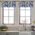thumbnail image 4 of LALILO Kitchen Curtain Valance With Waves Water Sea Ocean Rod Pocket Window Curtain 52"x 18" Set of 2, 4 of 7