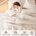 thumbnail image 2 of Juego de Cama MUXHOMO Full 7 Piezas Seersucker Beige, 2 of 9