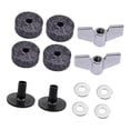 thumbnail image 4 of Milaget 12Pcs Cymbal Replacement Accessories Easy Installation Drum Cymbal s Pads Black, 4 of 9