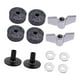 thumbnail image 4 of 12x Accesorios de repuesto para platillos Arandelas de fácil instalación Fundas para platillos Negro, 4 of 9