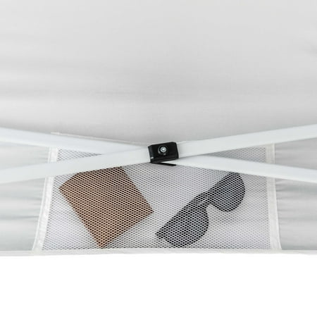 Ozark Trail 10x10 Instant Pop Up Canopy Tent with Simple Push Setup – Straight Leg Pop-Up Tent for Tailgating, Camping & Events, White