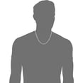 thumbnail image 3 of Men's Sterling Silver Italian Solid Figaro Link-Chain Necklace, 3 of 3