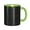 Green, variant on China Old Building Coffee Mug Fun Custom Ceramic Mugs 11oz Black