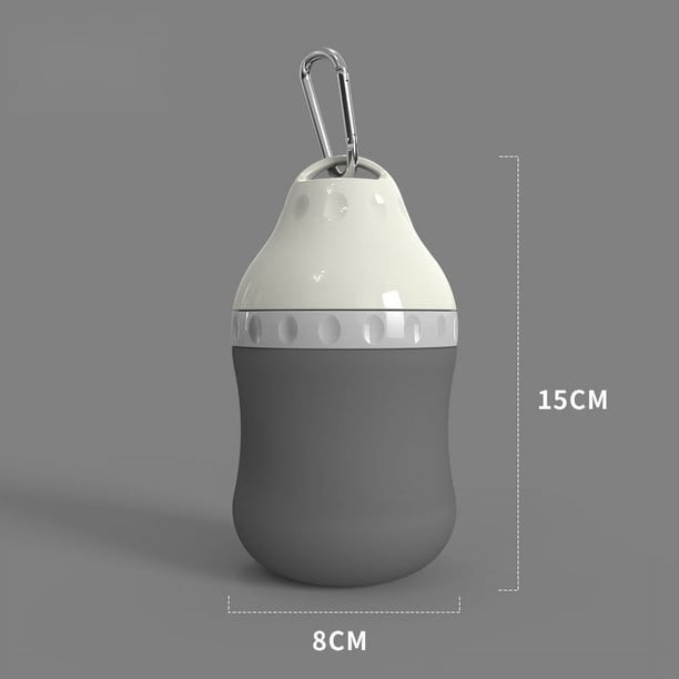 Fiudx Botella de Agua Portátil para Perros, Diseño a Prueba de Fugas, Compacta y Ligera, Práctica Solución de Hidratación para Exteriores, Segura para Mascotas, Diseño Multifuncional, Correa de Trans