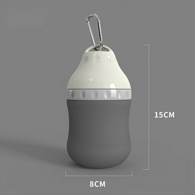Botella de Agua Portátil para Perros, Diseño a Prueba de Fugas, Compacta y Ligera, Práctica Solución de Hidratación para Exteriores, Segura para Mascotas, Diseño Multifuncional, Correa de Tr