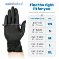 thumbnail image 4 of WellBefore Black Nitrile Disposable Gloves - XSmall 100 Ct. Disposable Powder-Free and Latex-Free, 4 of 8