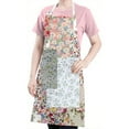 thumbnail image 5 of Pioneer Flower Floral Print Pattern Apron-Garden Aprons for Women with Pockets-Cotton Linen Waterproof Kitchen Cooking Gardening Aprons Adjustable for Kitchen,Cooking,BBQ and Salon 33x27 Inch, 5 of 7