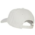 thumbnail image 3 of Michigan with Map Outline Embroidered Washed Cotton Twill Cap - White OSFM, 3 of 5