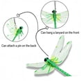 thumbnail image 3 of CaiYueKe Libellule Colorée Réaliste Suspendue Ornement Extérieur Jardin Patio Déco Anti-Insectes Répulsif Décoration Plastique Résistant aux Intempéries Maison Cour Lutte Antiparasitaire, 3 of 6