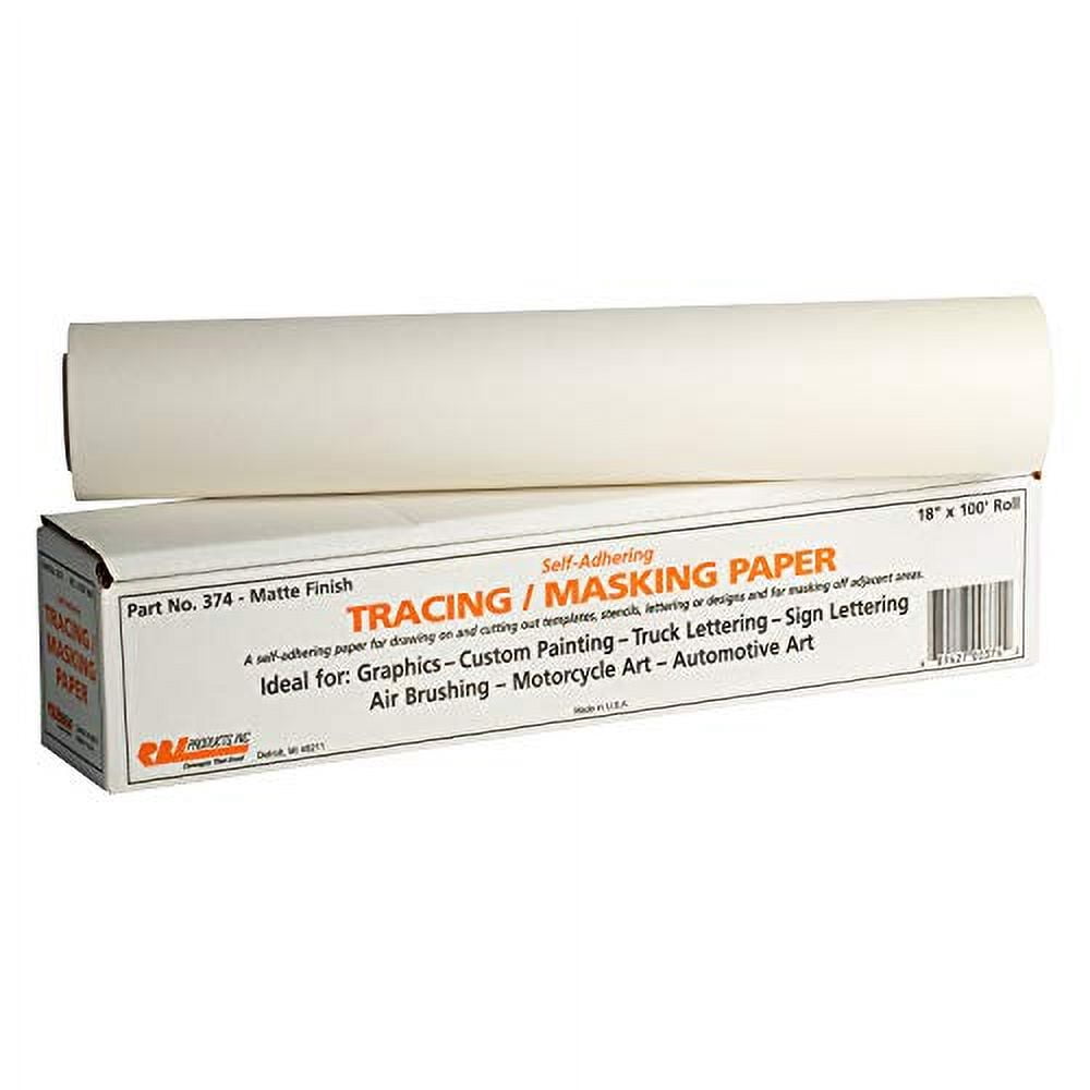 SELF ADHERE TRACK/MASK PAPER 18"X100'ROLL MATTE