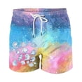 thumbnail image 7 of Kakii Men's Swim Trunks Hawaiian Bathing Mesh Lining Suit Swimsuits Beach Shorts with Pockets, 7 of 7