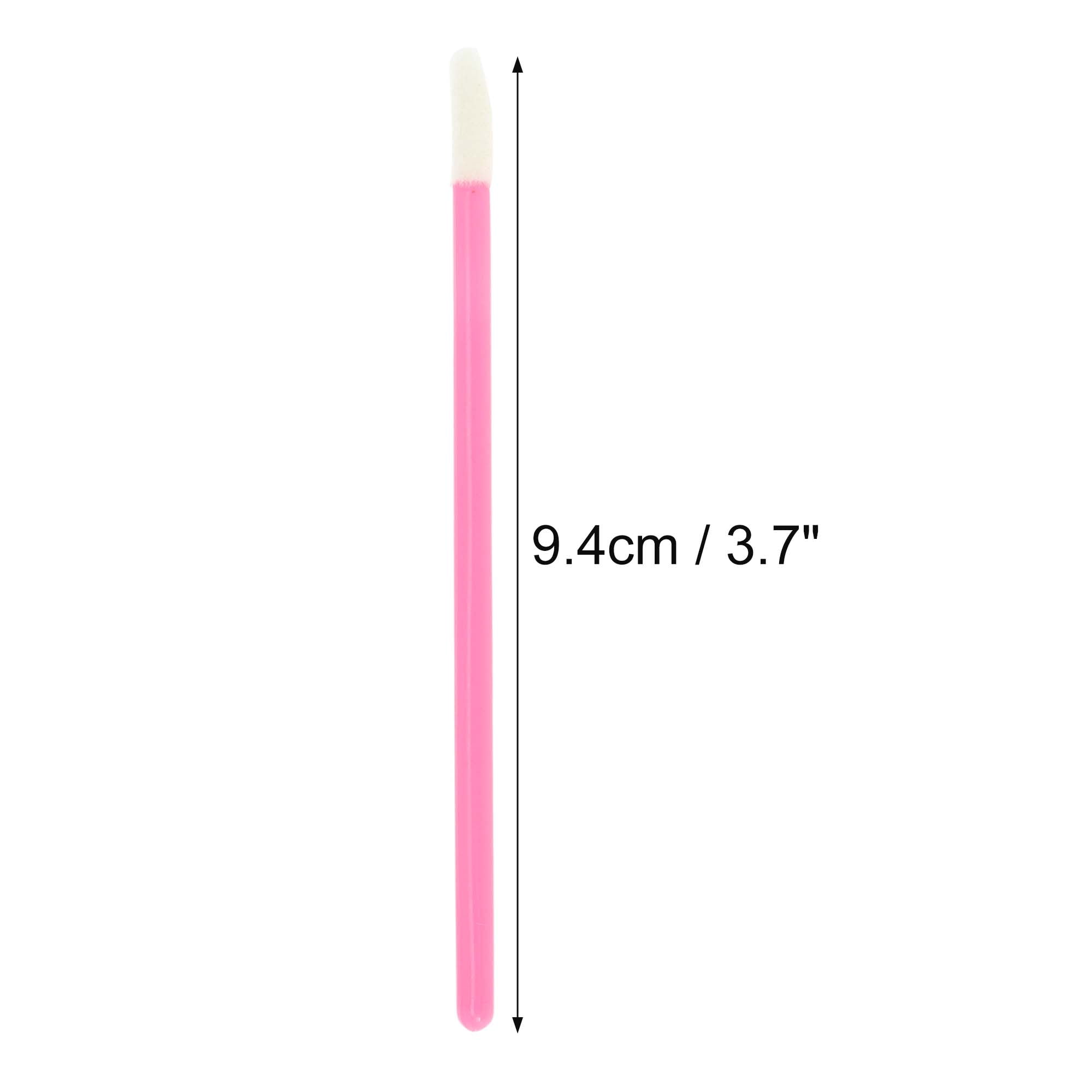 Unique Bargains 50 Pcs Disposable Solid Rod Lip Brush for Daily Makeup Application Red