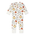 thumbnail image 5 of Monica + Andy Organic Cotton One Piece Coverall and Bib Set, Sizes Newborn - 18-24 Months, 5 of 6