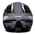 thumbnail image 3 of Raider Motocross RX1 Off-Road Open Face Helmet DOT Approved - Black/Silver - L, 3 of 4