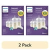 (2 pack) Philips Avent Natural Baby Bottle with Natural Response Nipple Newborn Gift Set, SCD837/03