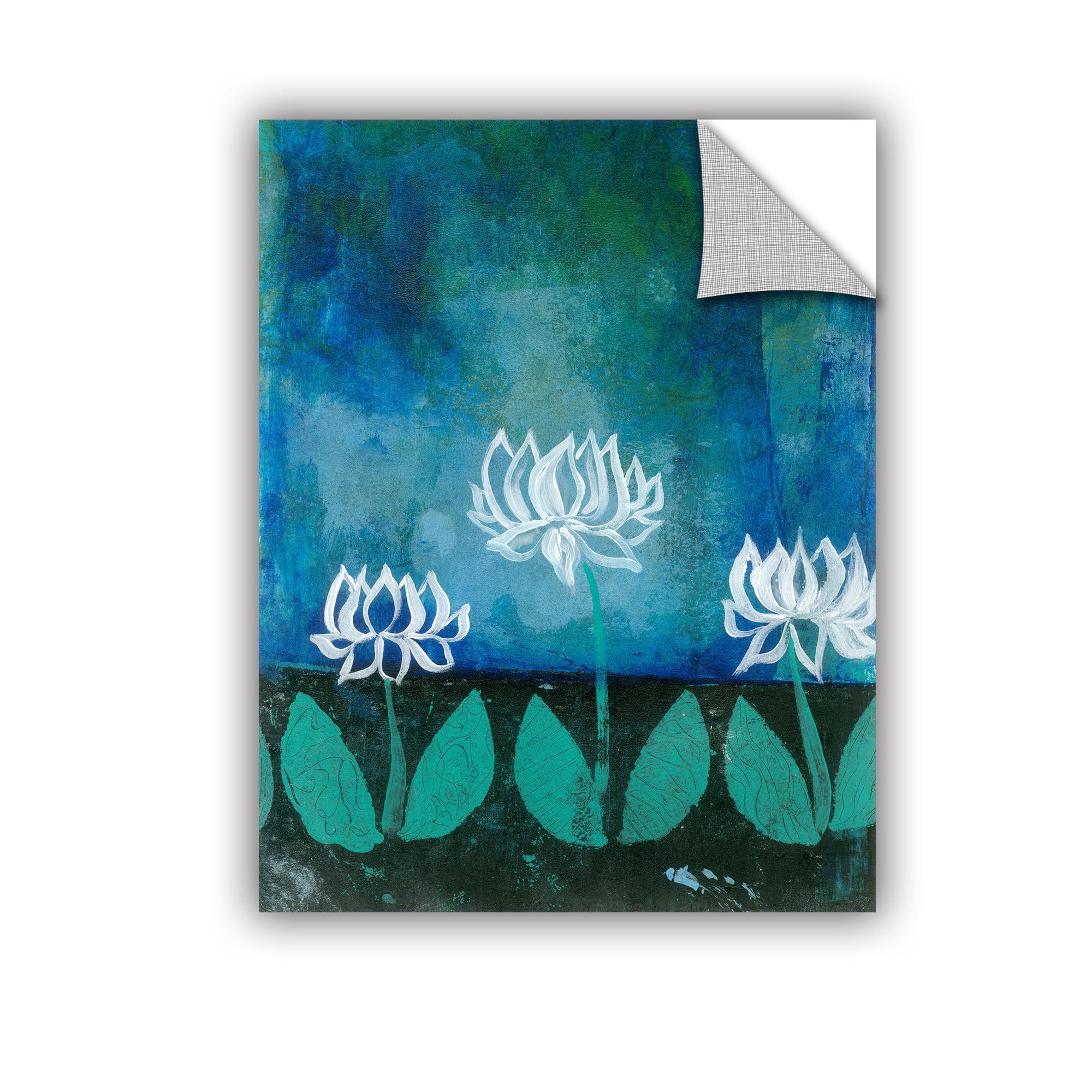 ArtWall Elena Ray "Lotus Blossom" Art Appeals Removable Wall Art
