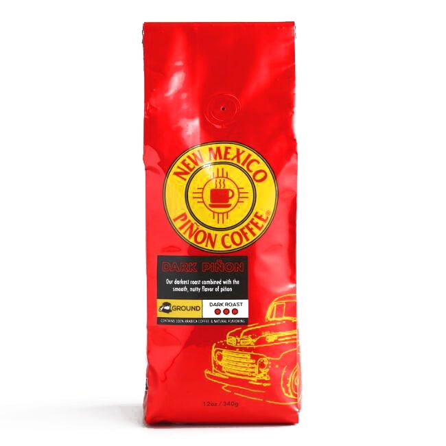 New Mexico Pinon Coffee Dark Roast Ground Coffee 16 oz each (3 Items Per Order, not per case ...
