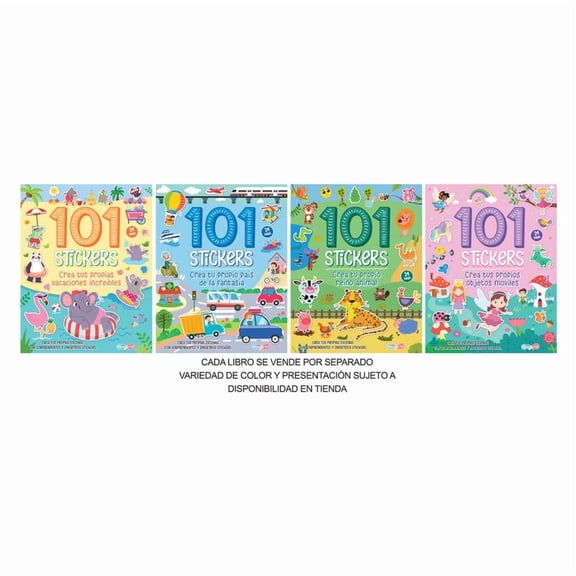 Libro Actividades Para Crear Escenarios Con Stickers Prichos 24 Páginas Varios Modelos 1 Pieza