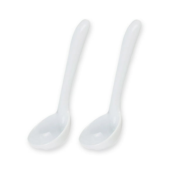 HIC Kitchen Gravy Ladle, Fine Porcelain, 1-Ounce, Set of 2