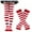 Red, variant on DQRPSEETB Women's Halloween Socks High Stockings Striped Socks Gloves Black Tights for Women,Ankle Socks Blue