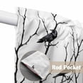 thumbnail image 4 of Black Branches Birds Swag Curtains for Kitchen/Bedroom/Living Room, Modern Abstract Forest Silhouettes Scalloped Curtains 63 Inch Long, Window Swag Topper Curtains Valances 2 Panels Set 36"x63", 4 of 8