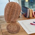 thumbnail image 4 of OFFIGAM Helmat Rack Hat Display Stand Rattan Light Brown Stable Base 1Pcs, 4 of 8