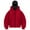 Red, variant on larppty Balaclava Jacket Zip Up Fashion Double Layer Hoodie Hip Hop Outerwear Jacket Y2K Clothing for Men and Women Red, XXL