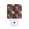 thumbnail image 1 of Balery Rose Flowers Luz Nocturna LED con Sensor Automático, Enchufe con Sensor Crepuscular, Luz Suave de 0.5W para Dormitorio, Pasillo, Baño-US, 1 of 7