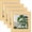 Natural Wood, variant on 8x8 Picture Frames Made of Solid Wood with Plexiglass, Display Pictures 4x4/6x6 with Mat or 8x8 Without Mat Set of 4 for Tabletop and Wall Mounting, Beige