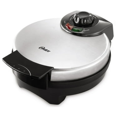 Oster 8" Nonstick Belgian Waffle Maker with Temperature Control, Silver