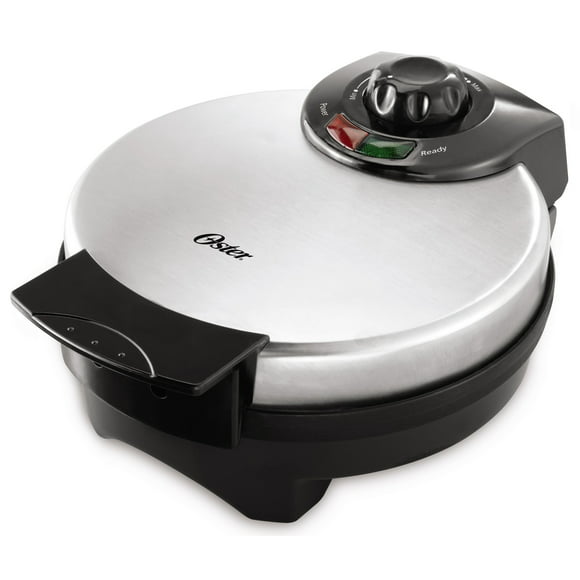Oster 8" Nonstick Belgian Waffle Maker with Temperature Control, Silver