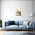 thumbnail image 2 of ZHONGYUTONG Blue Heron Wall Art Egret Picture Wall Decor Crane Canvas Print Coastal Bird Paintings Animals Artwork for Living Room Decor Framed (16.00" x 24.00"), 2 of 5
