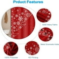 thumbnail image 5 of Christmas Shower Curtain for Bathroom 72x72inches Red X-mas Shower Curtain Set with Hooks Snowflakes Christmas Trees New Year Decor Waterproof Fabric Shower Curtain, 5 of 6