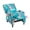 Recliner-Peacock Blue, variant on DREAMSIDEA Push Back Recliner Chair Set of 2 Living Room, Wingback Reclining Sofa Chair, Fabric Floral Recliner Reading Chair with Footrest for Living Room/Office/Apartment, Peacock Blue