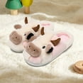 thumbnail image 4 of Cow Slippers for Girls Boys, Cute Cozy Cartoon Fuzzy Cow House Slipper Kids Cows Animal Funny Pillow Cloud Fall Winter Bedroom Home Casual Shoes for Indoor and Outdoor, 4 of 6