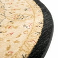 thumbnail image 7 of Unique Loom Edinburgh Collection Area Rug - Tansy (6' 1" Round Black/Cream), 7 of 7